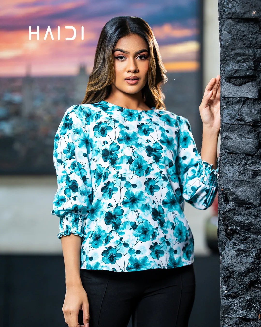 Office Wear Blouse – AB1610 - Green