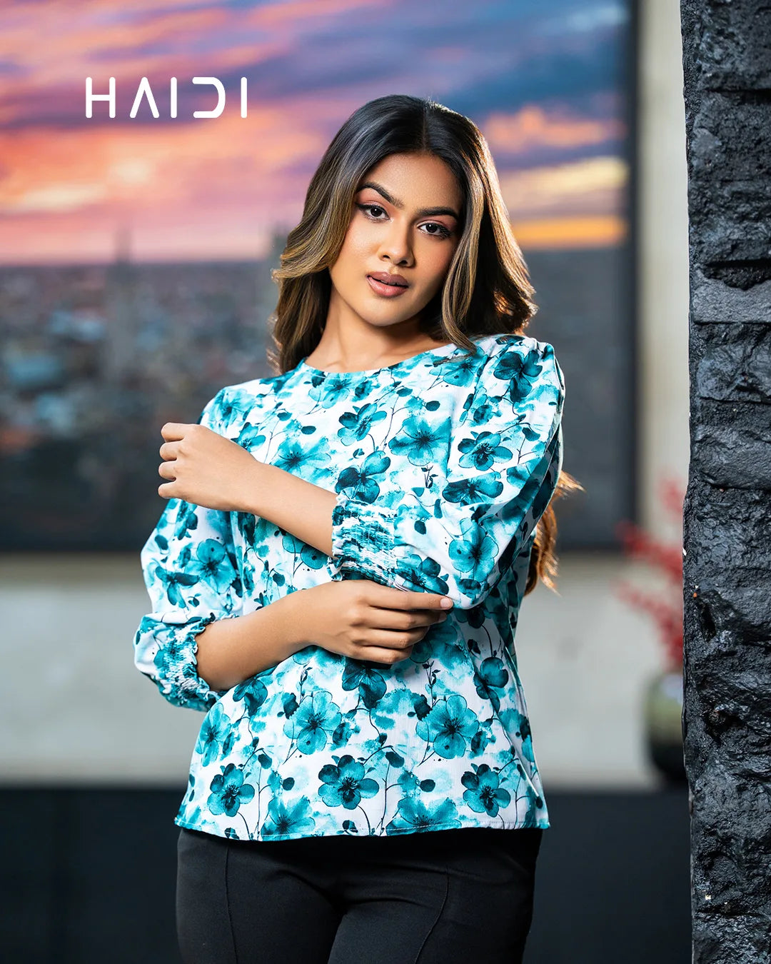 Office Wear Blouse – AB1610 - Green
