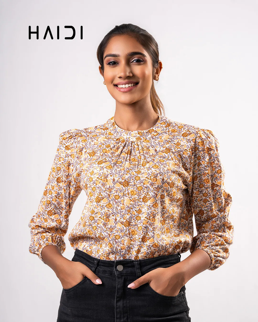 KB0004 - PLUS SIZE BLOUSES - Orange brown