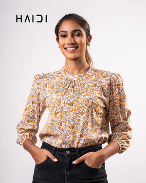 KB0004 - PLUS SIZE BLOUSES - Orange brown