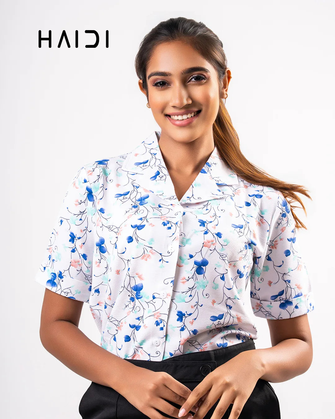 Office Wear Blouse – AB1604 Blue