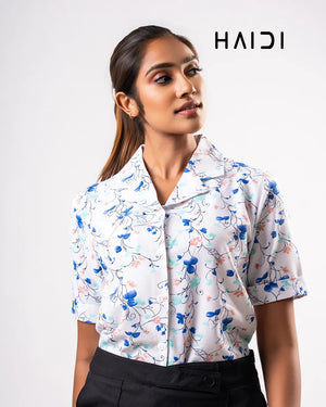 Office Wear Blouse – AB1604 Blue
