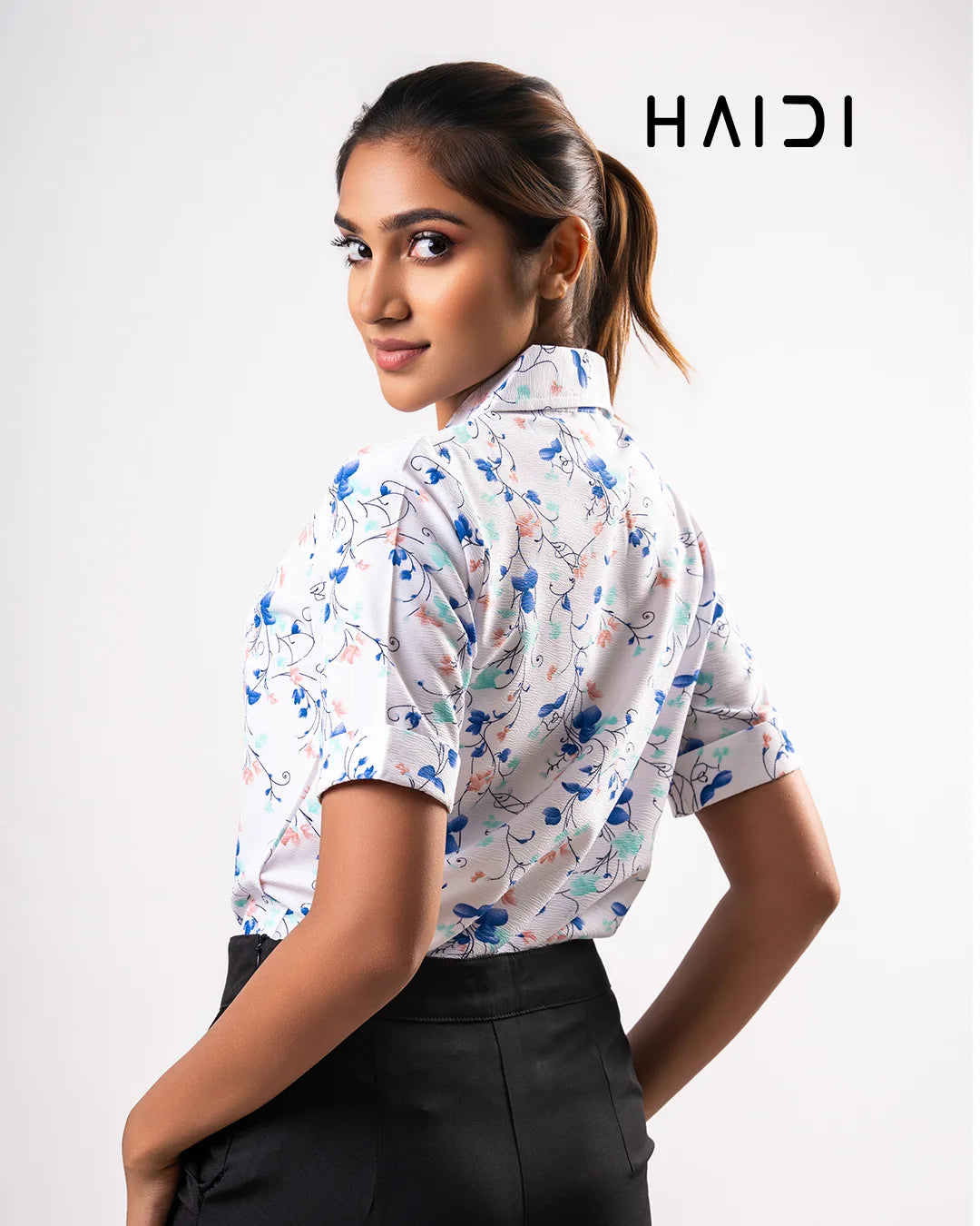 Office Wear Blouse – AB1604 Blue