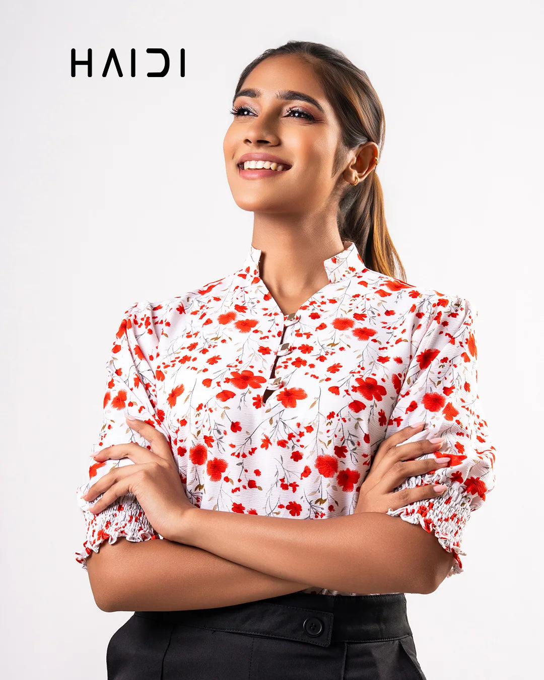 Office Wear Blouse – AB1570 - Red