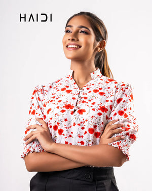 Office Wear Blouse – AB1570 - Red