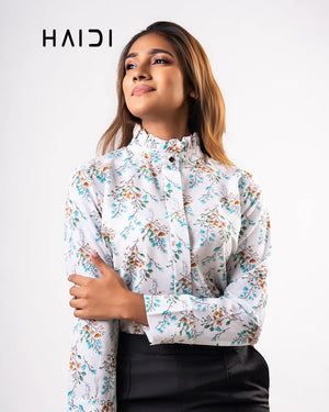 Office Wear Blouse – AB1051 - Floral