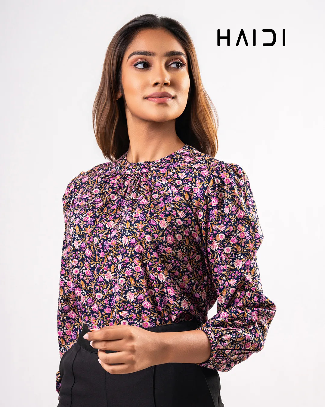 KB0004 - PLUS SIZE BLOUSES - Purple navy