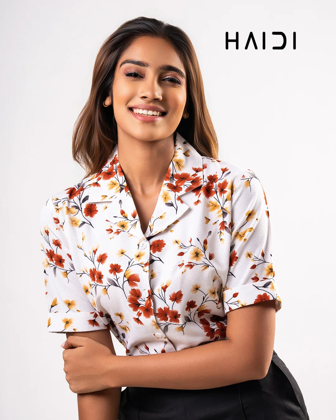 Office Wear Blouse – AB1604 - Brown