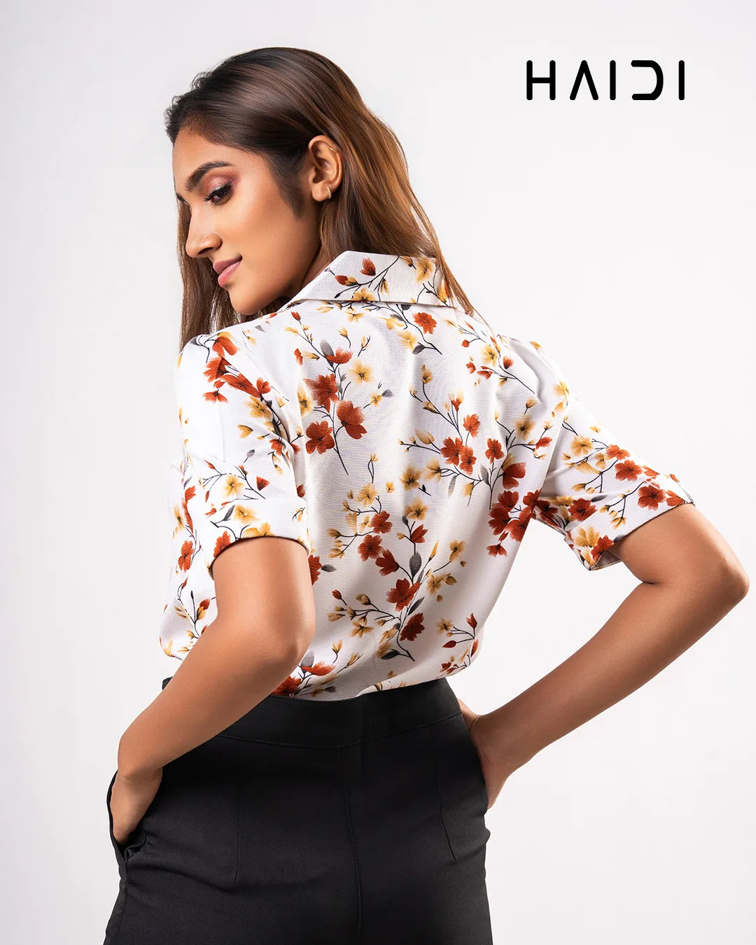 Office Wear Blouse – AB1604 - Brown