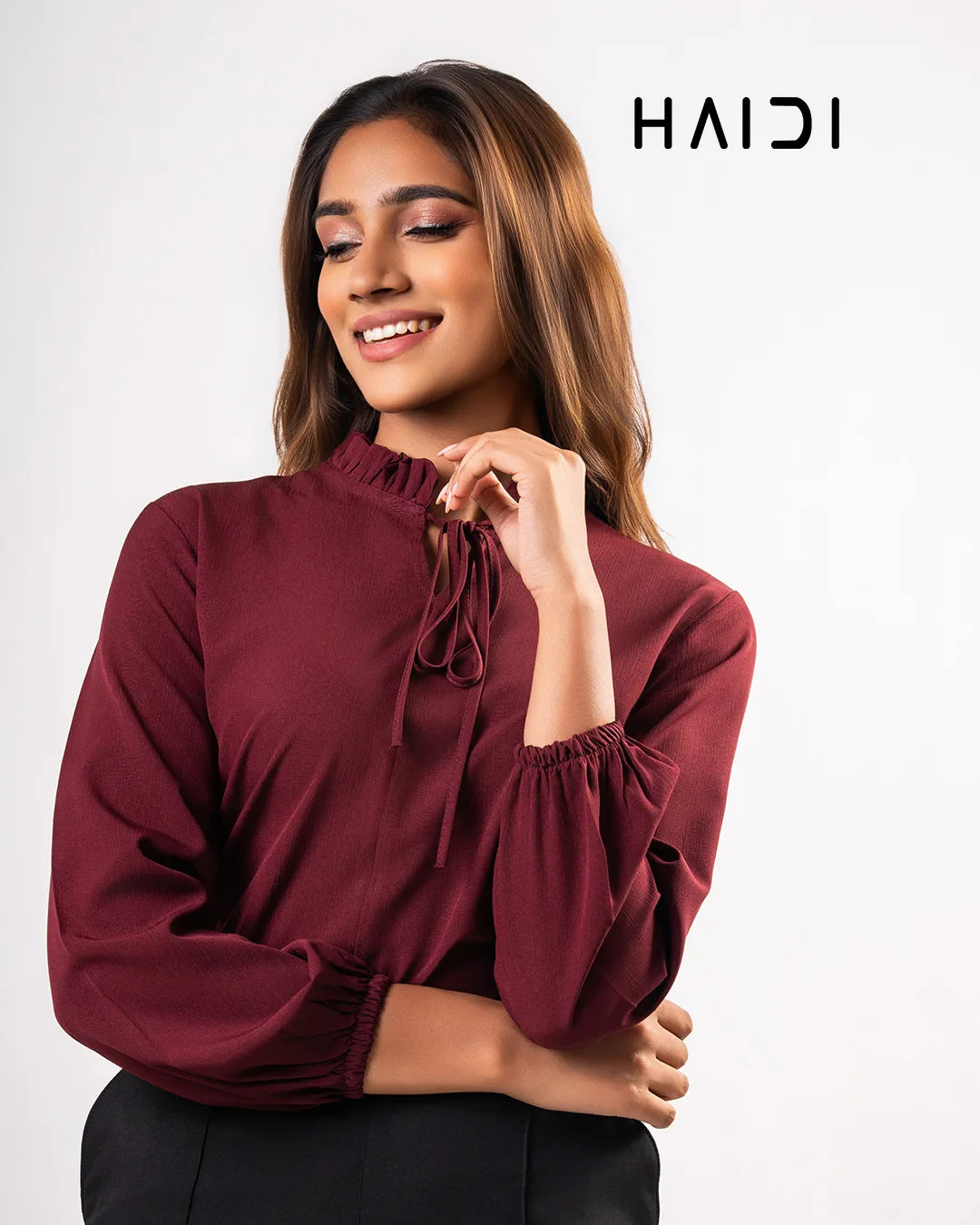 Office Wear Blouse – AB1280 - Maroon