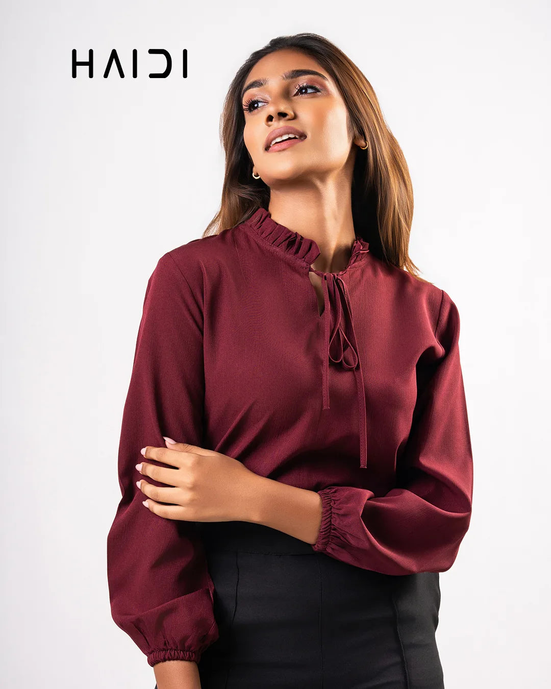 Office Wear Blouse – AB1280 - Maroon
