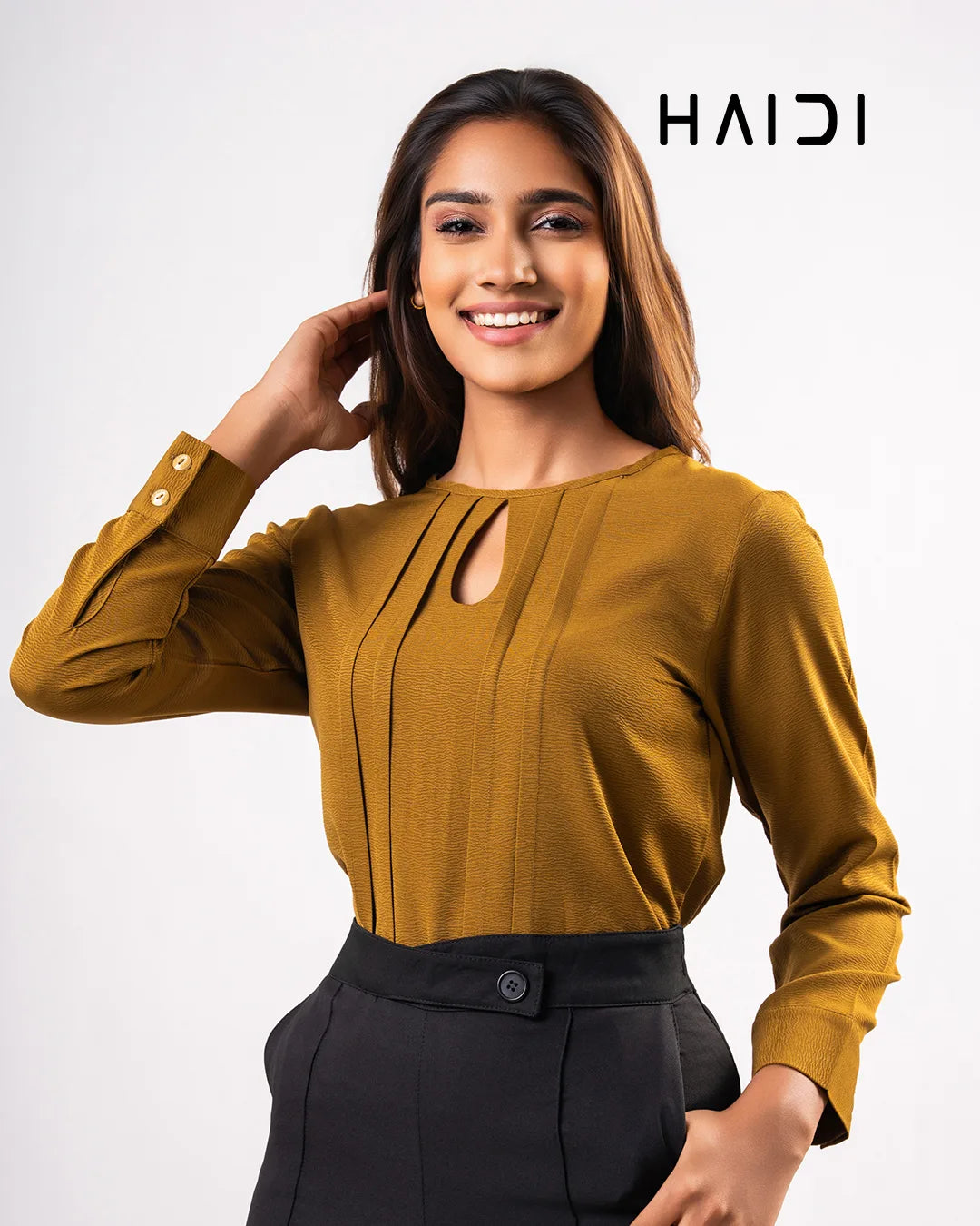 Office Wear Blouse – AB1569 – Olive