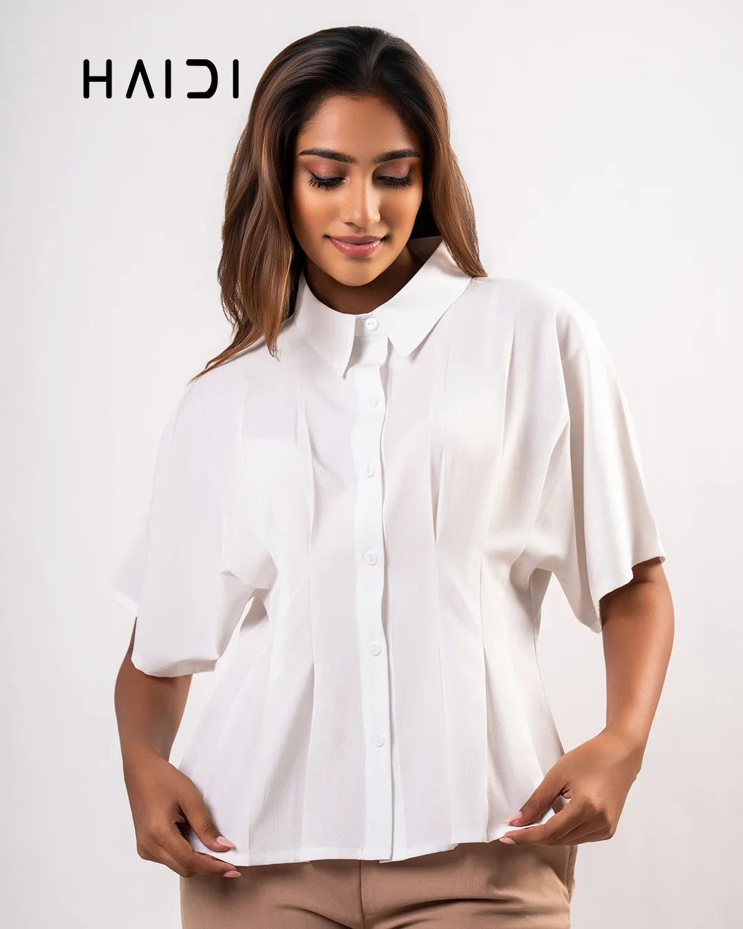 Peplum Top - KB0027 - White