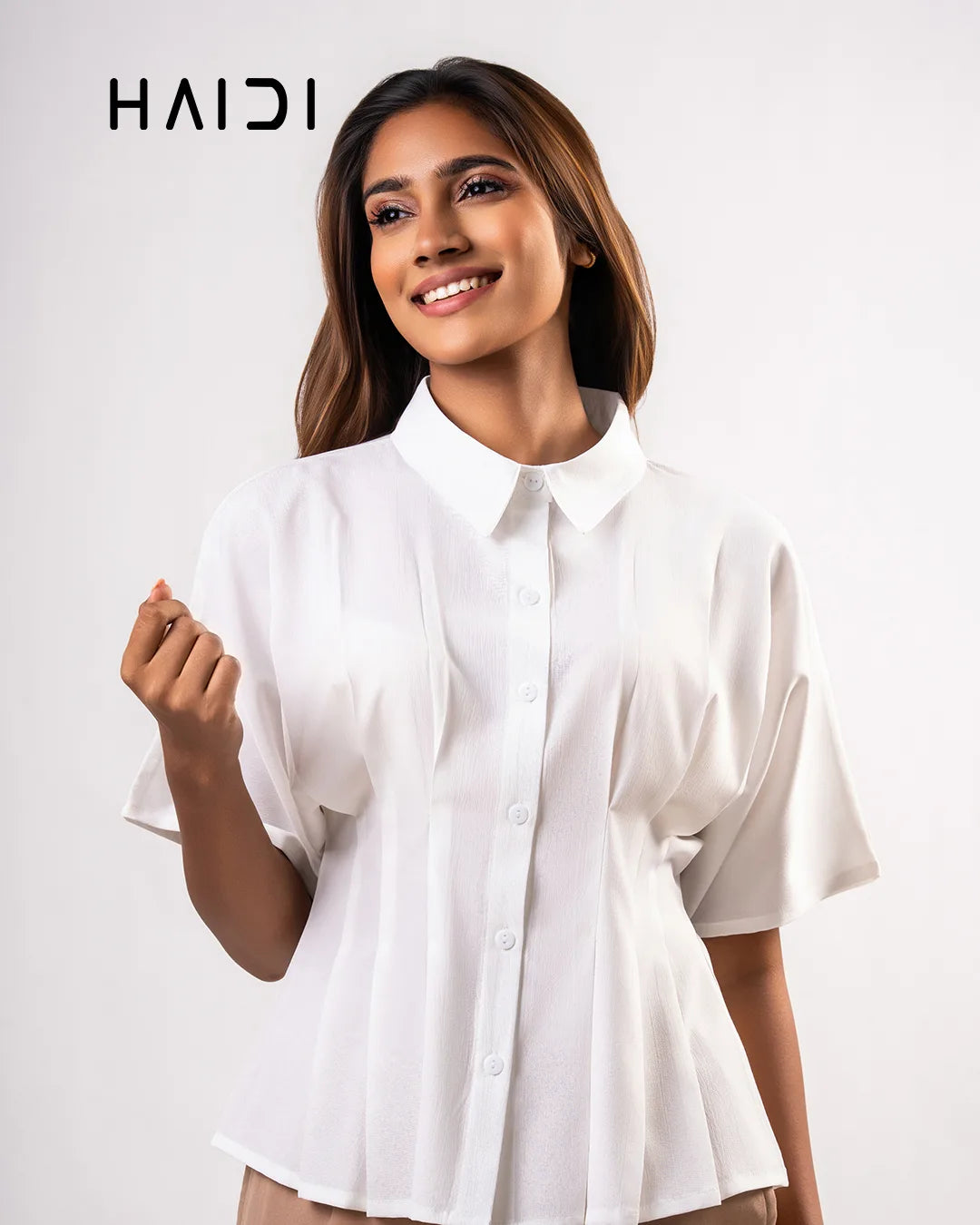 Peplum Top - KB0027 - White
