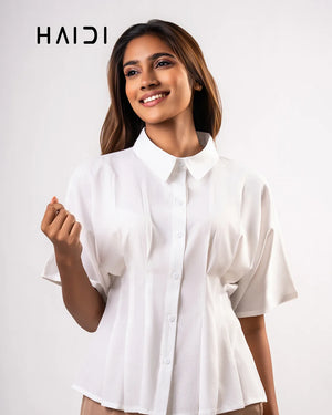 Peplum Top - KB0027 - White