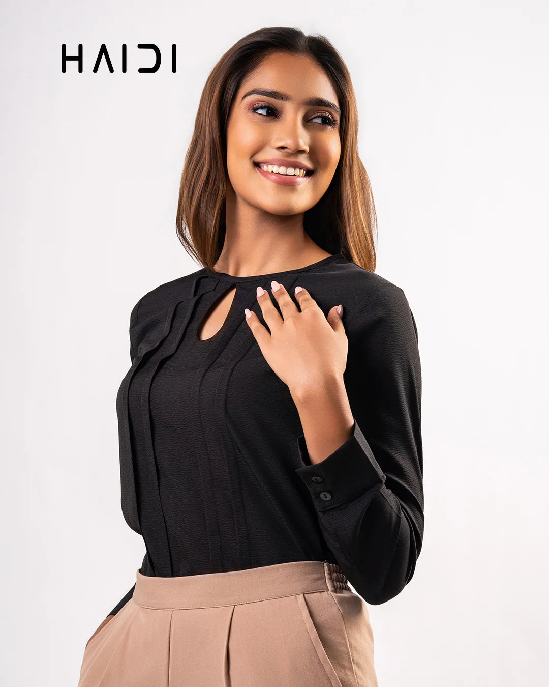 Office Wear Blouse – AB1569 – Black