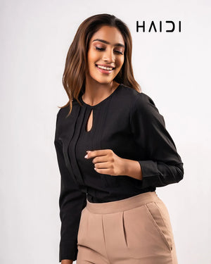 Office Wear Blouse – AB1569 – Black