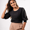 Office Wear Blouse – AB1610 - Black