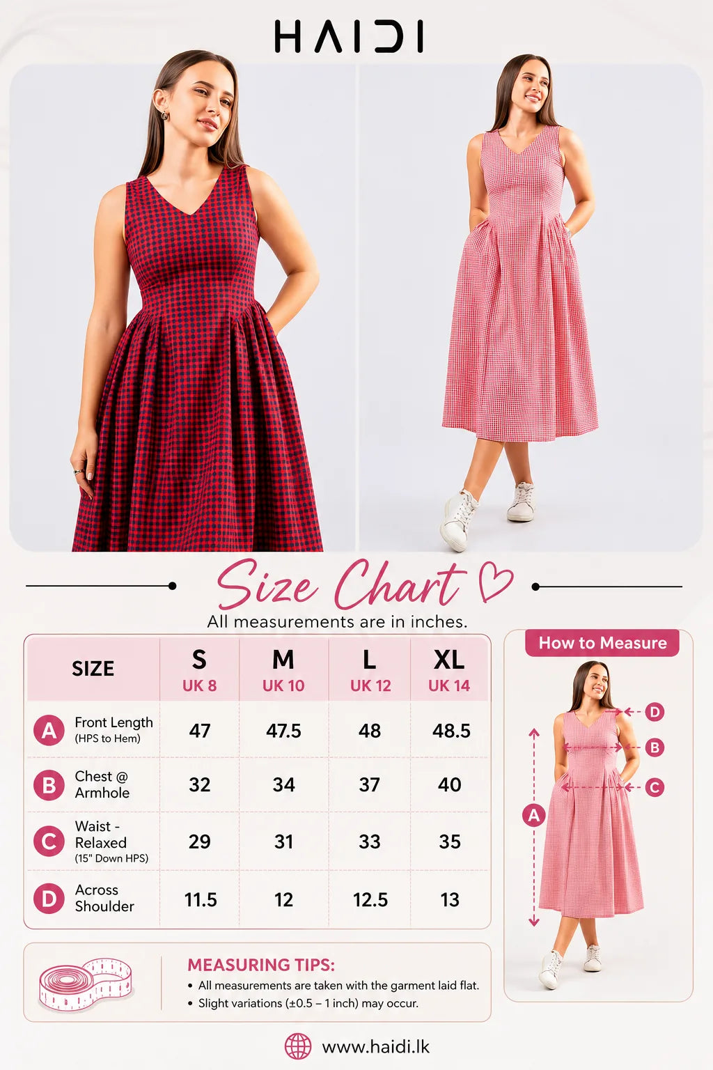 Midi Dress - KB0020A - RW