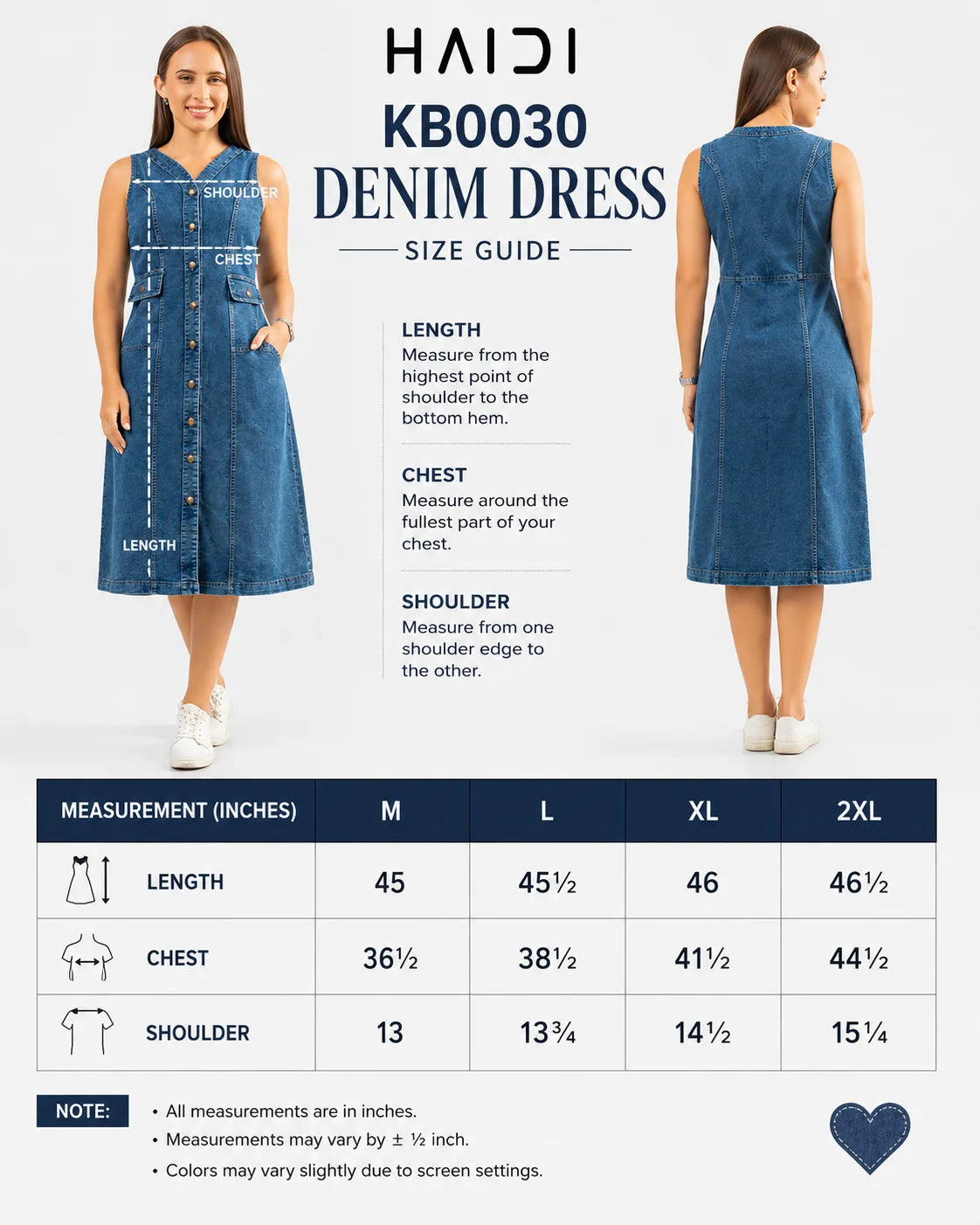 Denim Chambray Dress – KB0030