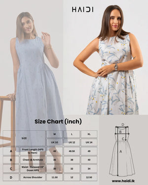 Midi Dress - KB0020 FLORAL W