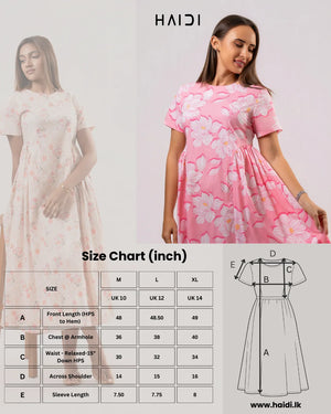 Midi Dress - KB0021 FLORAL P