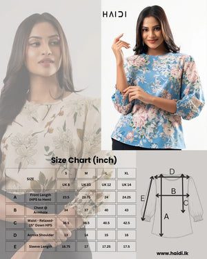 Office wear blouse - AB1621 - Floral A