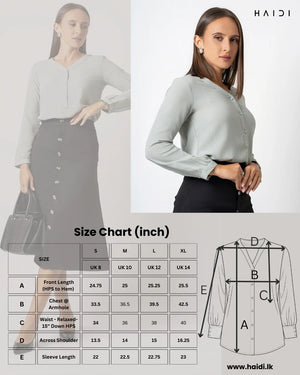 Office wear blouse - AB 1618 - Color Blocking Blouse P