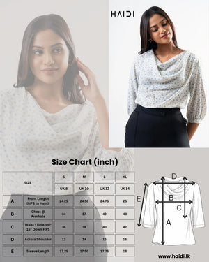 Office wear blouse - AB1553 - Floral B