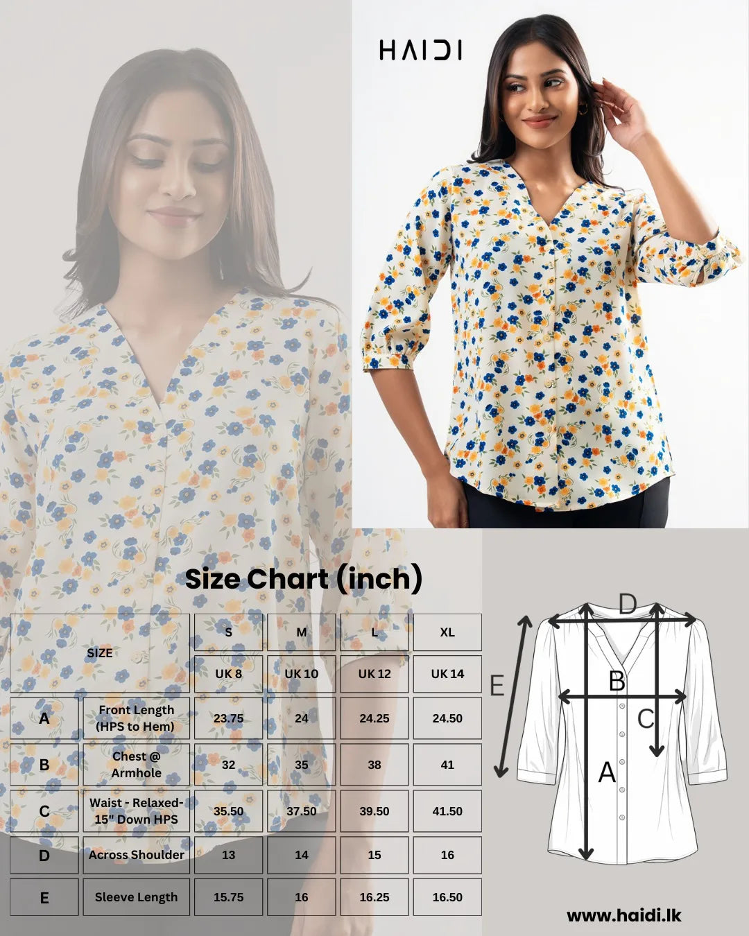 Office wear blouse - AB1323 - Green