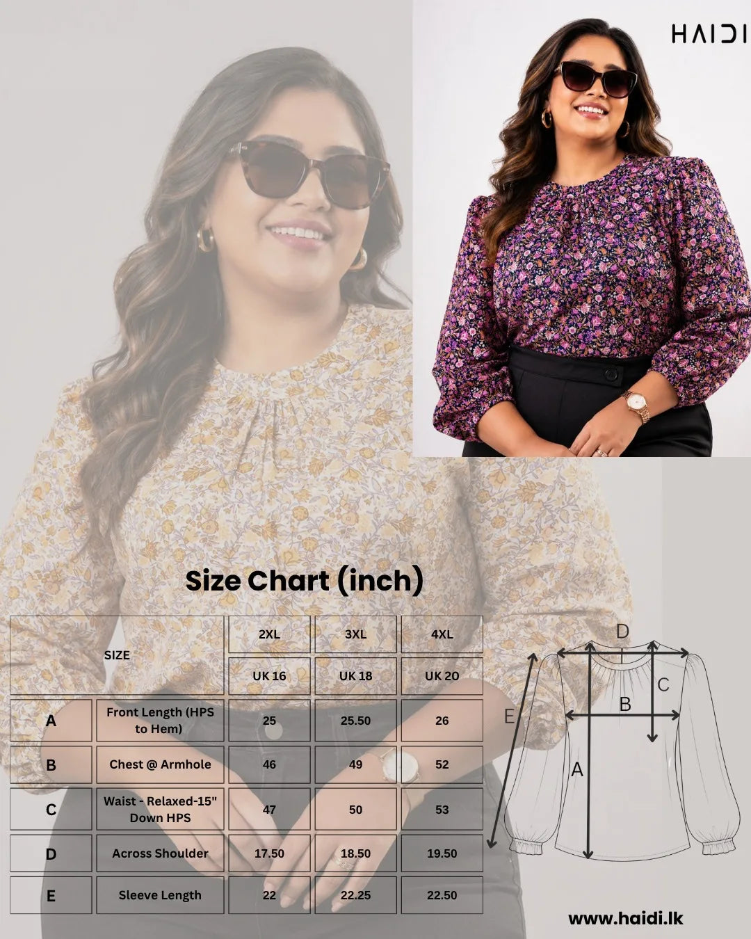 KB0004 - PLUS SIZE BLOUSES - Orange brown