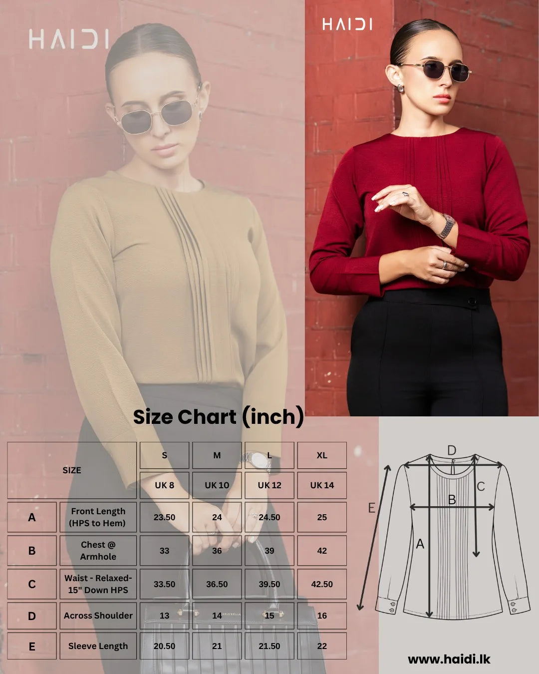 Office Wear Blouse – AB1596 - Green