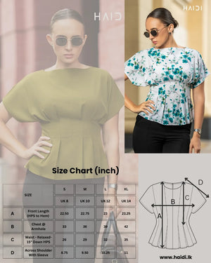 Peplum Top - KB0027 - White