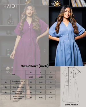 Midi Dress - KB0024 - Light Ash