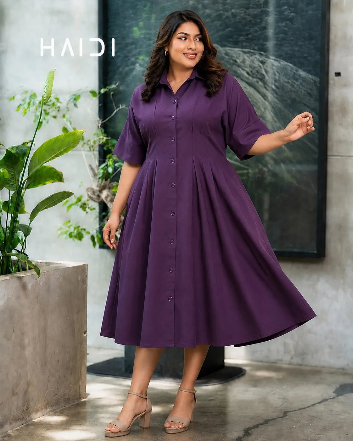 Midi Dress - KB0023 Plus