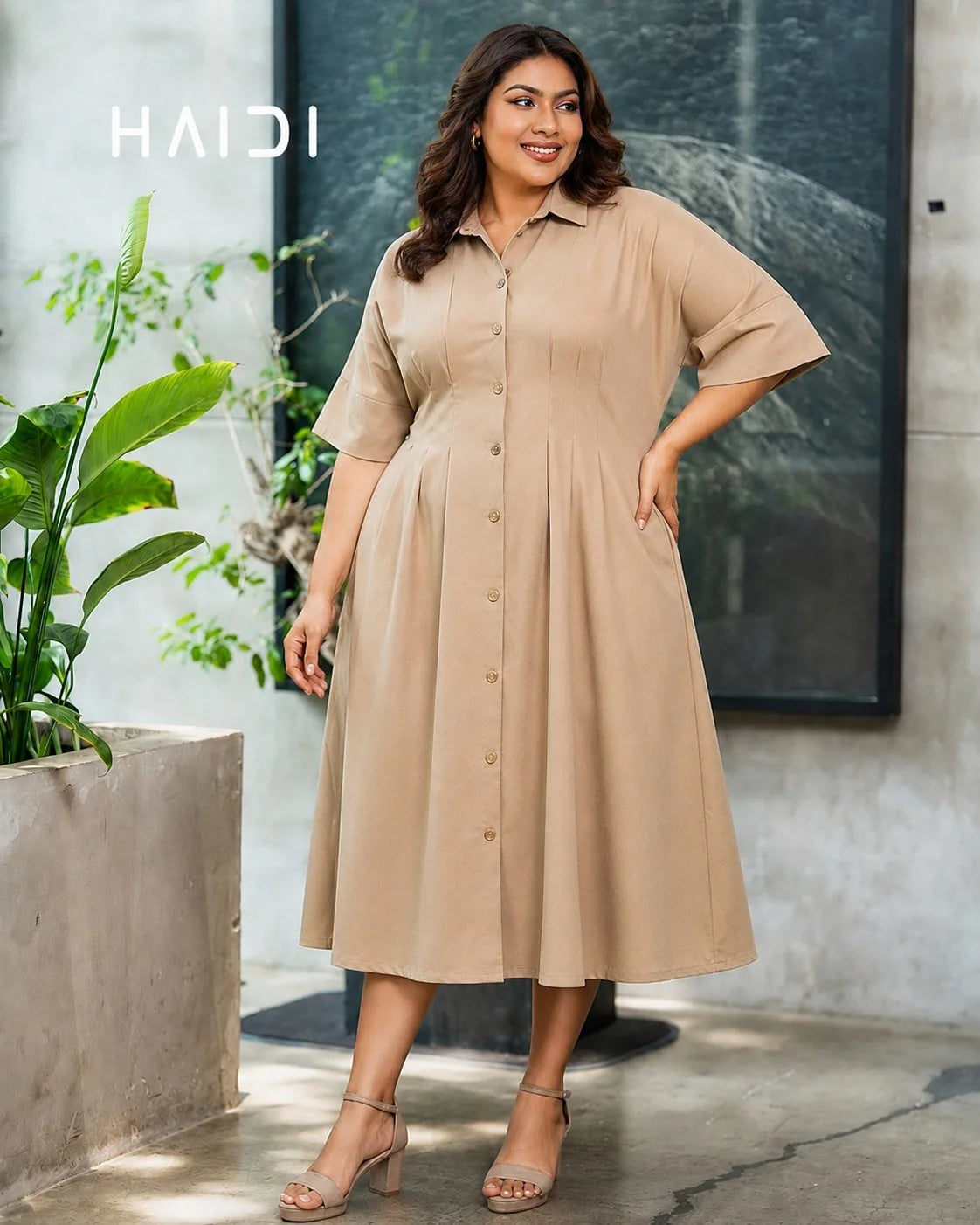 Midi Dress - KB0023 Plus