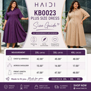 Midi Dress - KB0023 Plus