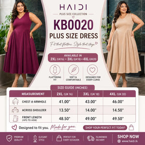 Midi Dress - KB0020 plus