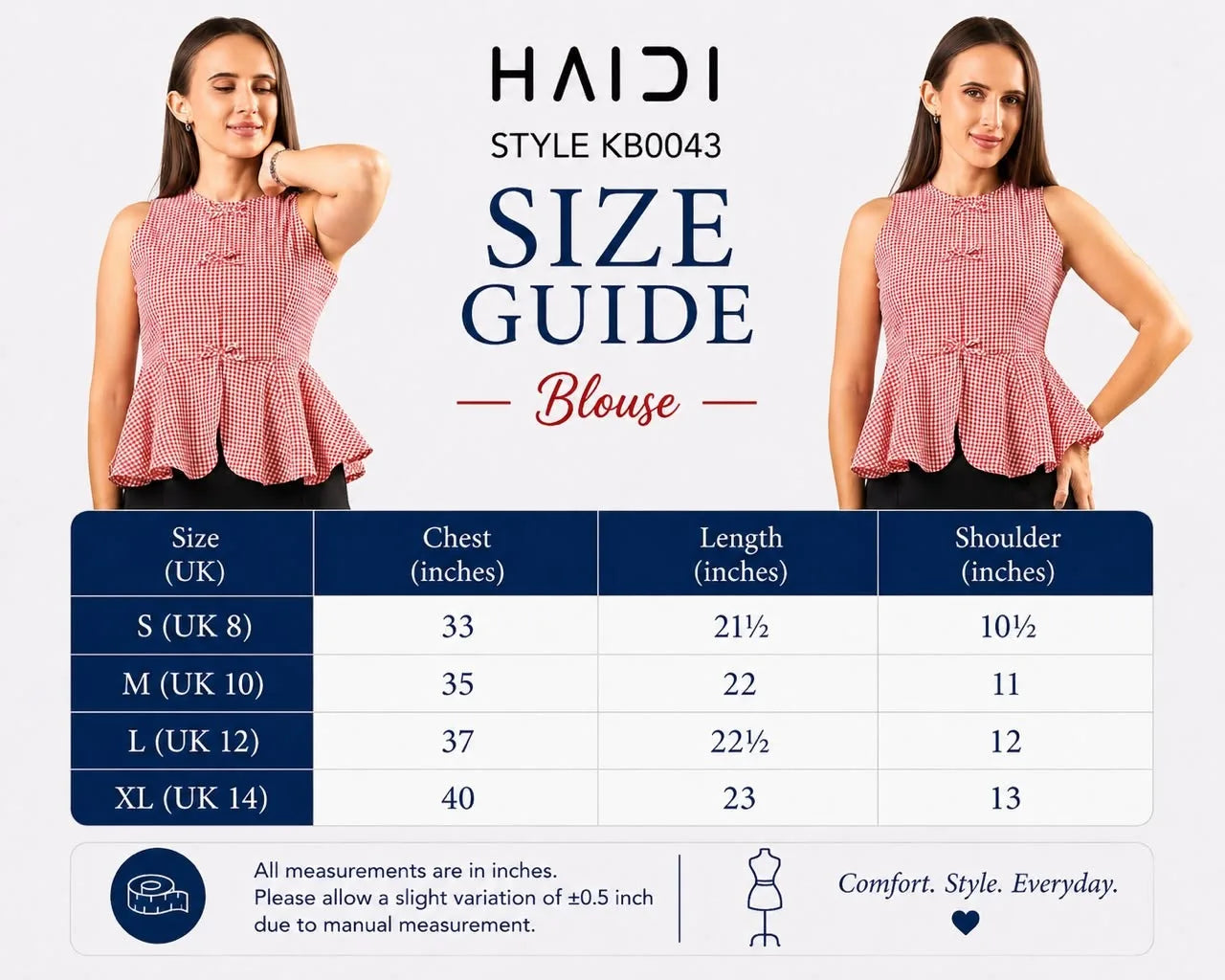 KB0043 - Gingham Top