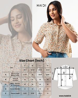 Crop top - KB0013 - Floral