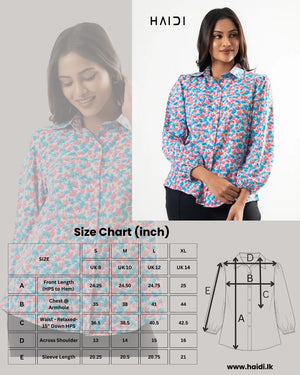 Office wear blouse - AB1625 - Floral